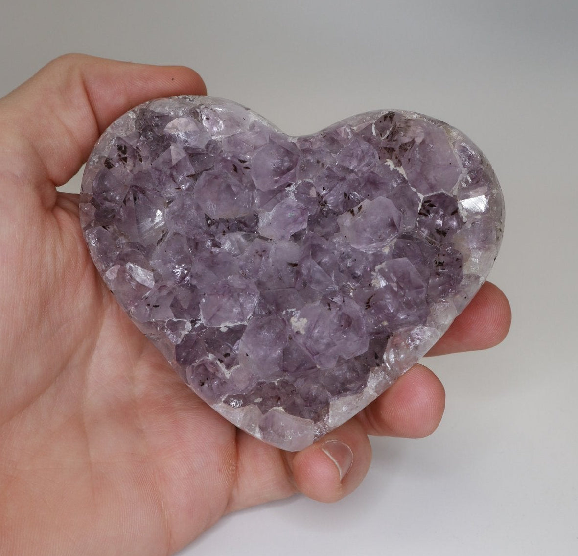 Amethyst Herz geschliffen