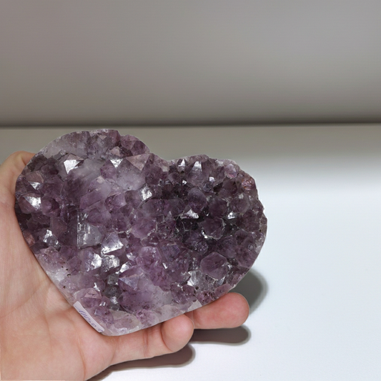 Amethyst Herz geschliffen