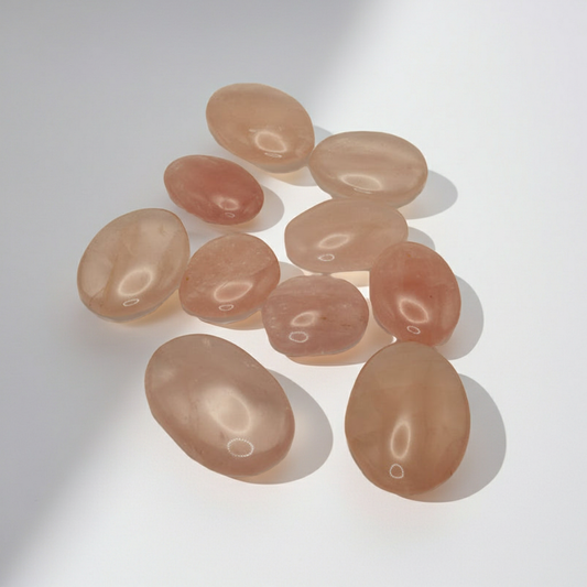 Rosenquarz Handsteine