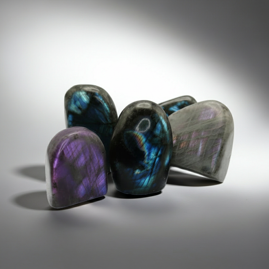 Labradorit Freeform gold/lila