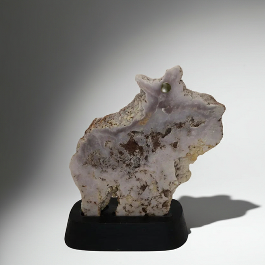 Pink Amethyst auf Standfuß 03