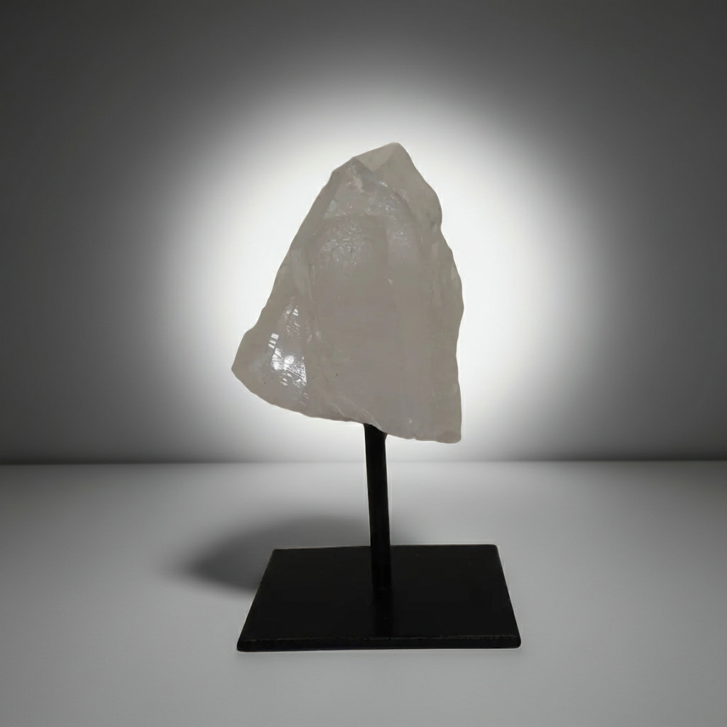 Bergkristall auf Metallständer 03